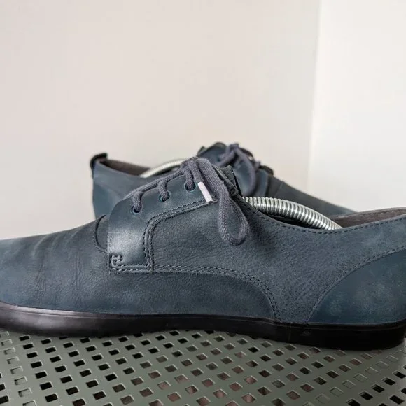 Camper "Jim" Blue Men’s Nubuck Leather Lace Up Shoes - Picture 3 of 8